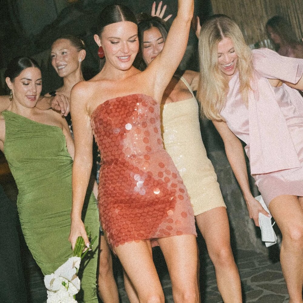 Nensi Dojaka Sequined Corset Dress